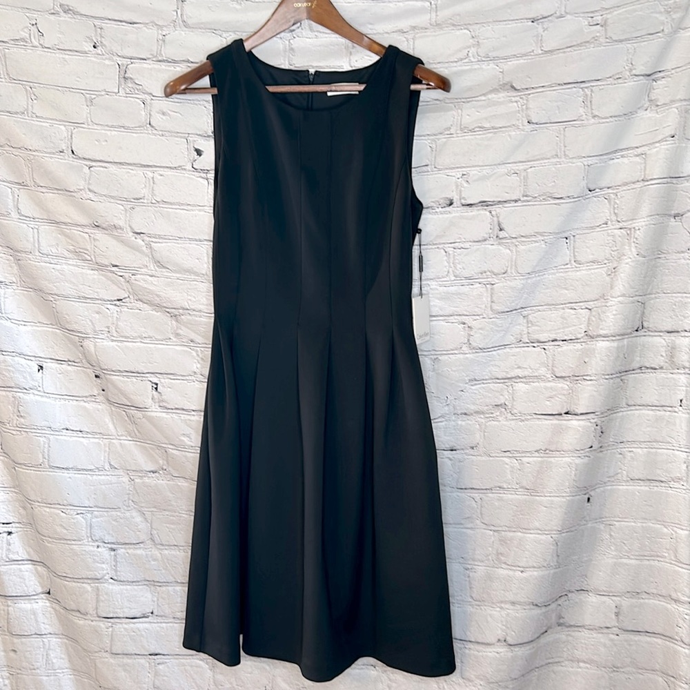 Calvin Klein Black Sleeveless Dress Size 8 Brand New W/Tags